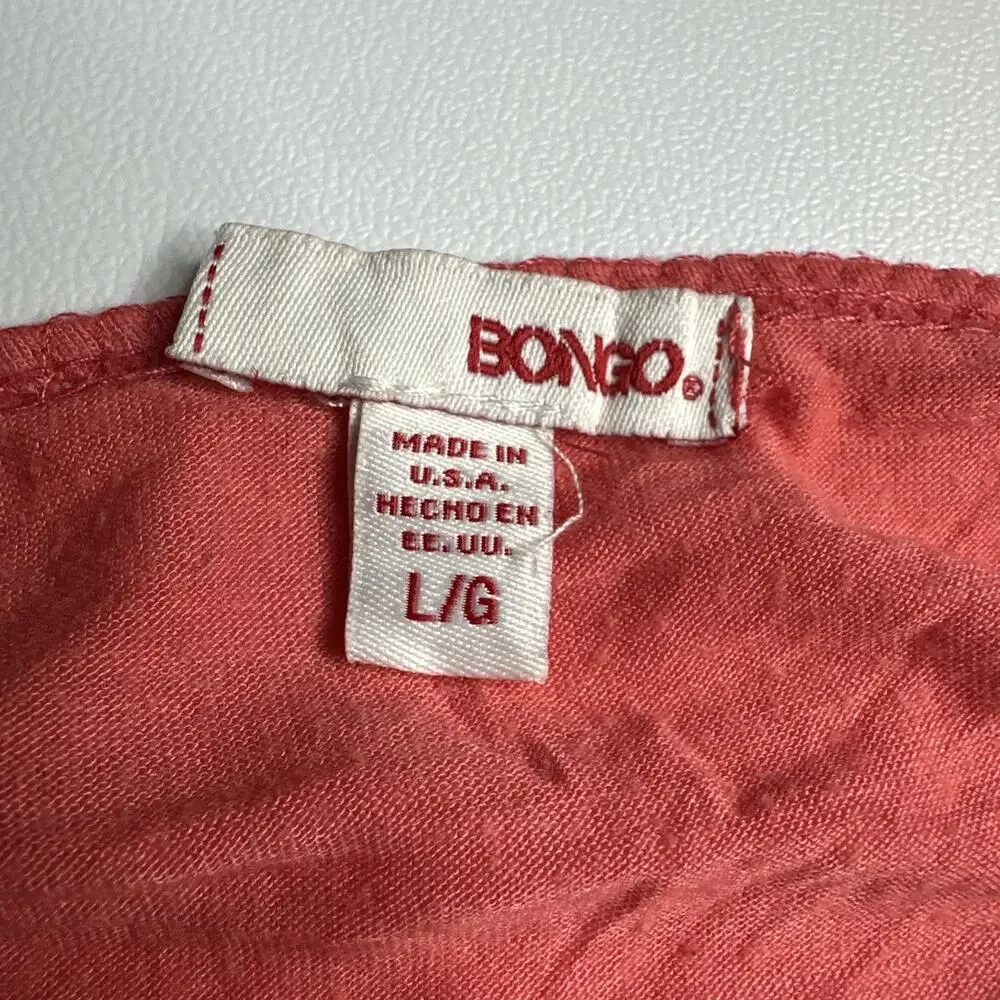 Vintage Y2K Bongo Floral Mesh Layered Cami Tank Top L Coquette Fairycore Pink